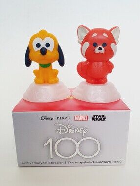 Disney 100th Anniversary Pluto & Panda Mei 2023 McDonalds Happy Meal Toys